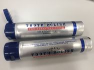Зубная паста/косметическая трубка серебра 108г-Д35мм слоистая с лоснистой политурой